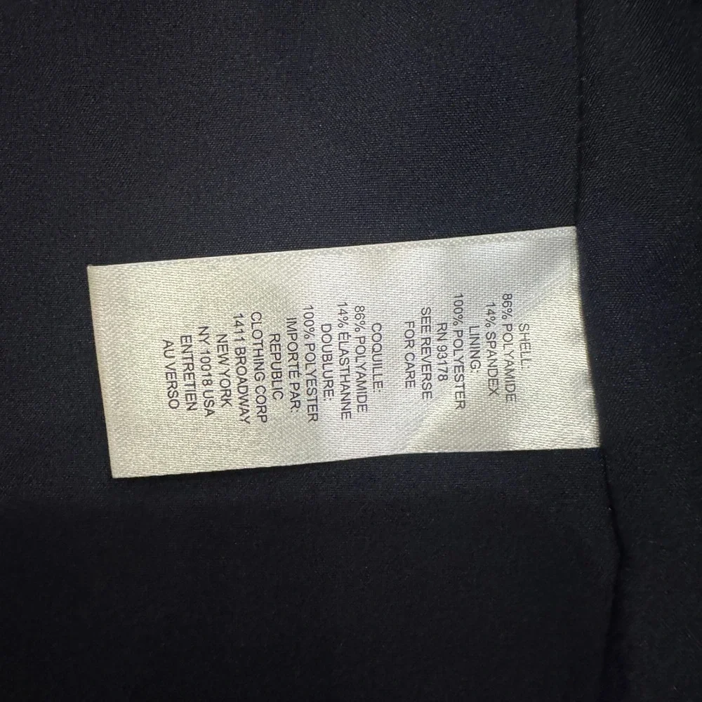 Industry Republic Clothing Mens Navy Blue Full Zip‎ Utility Jacket Size Medium